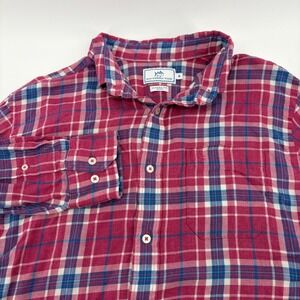 Southern Tide Classic Fit Plaid Button Down Shirt Men's Size Medium